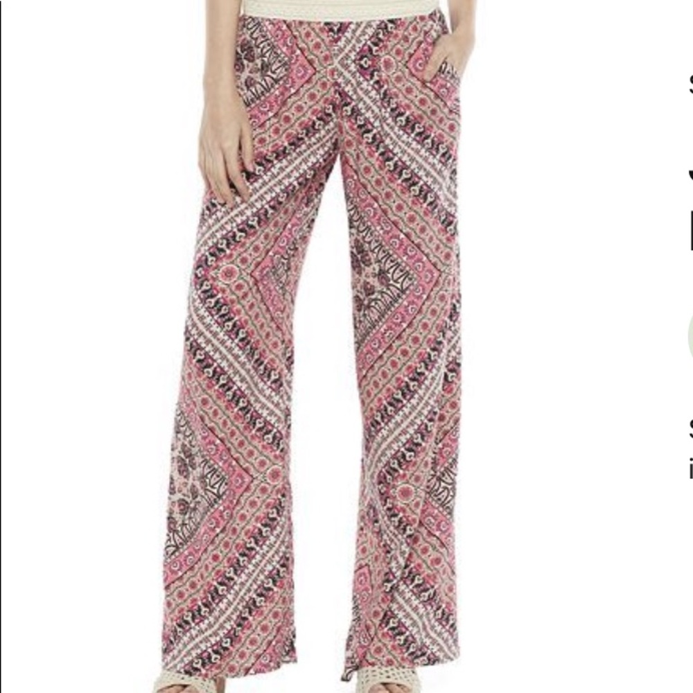 Boho Palazzo Pants Size M Joe B - Picture 1 of 8
